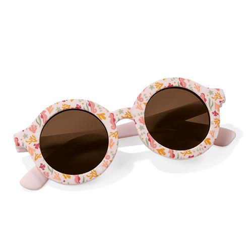 Kindersonnenbrille rund Ocean Dreams Pink - Little Dutch