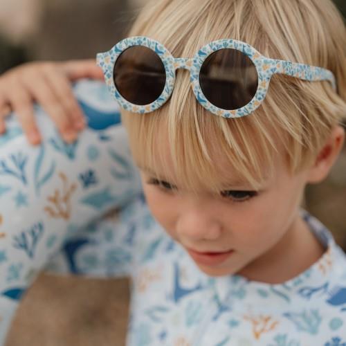 Kindersonnenbrille rund Ocean Dreams Blue - Little Dutch