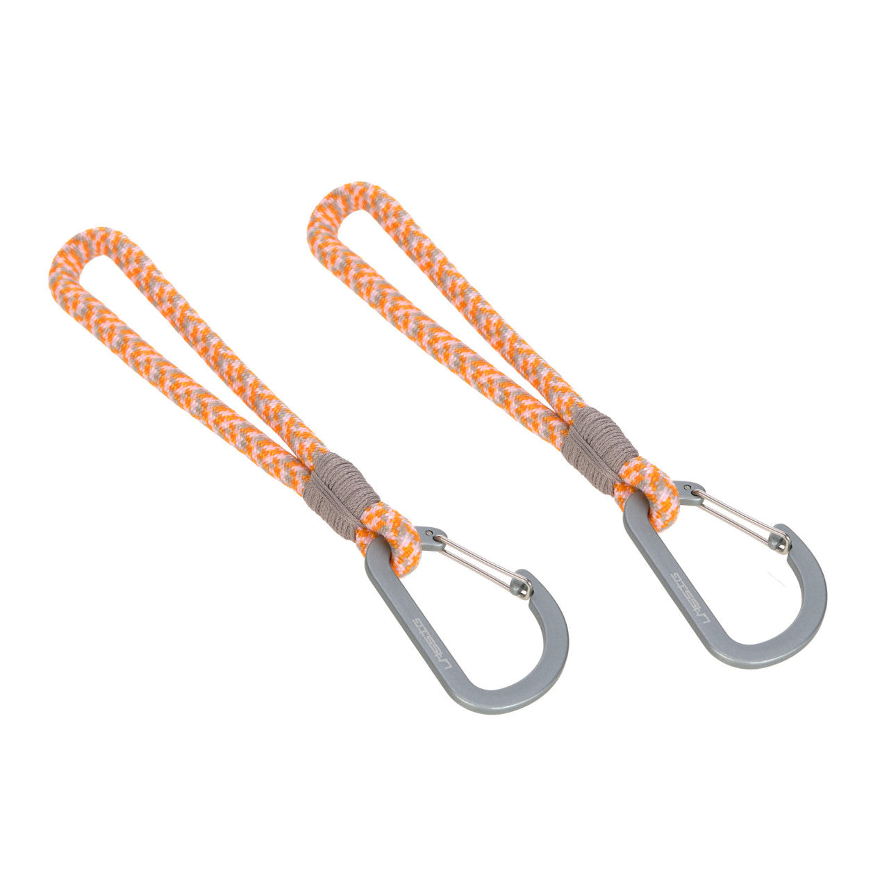 Kinderwagenhaken 2er Set - Karabiner, Beige Orange