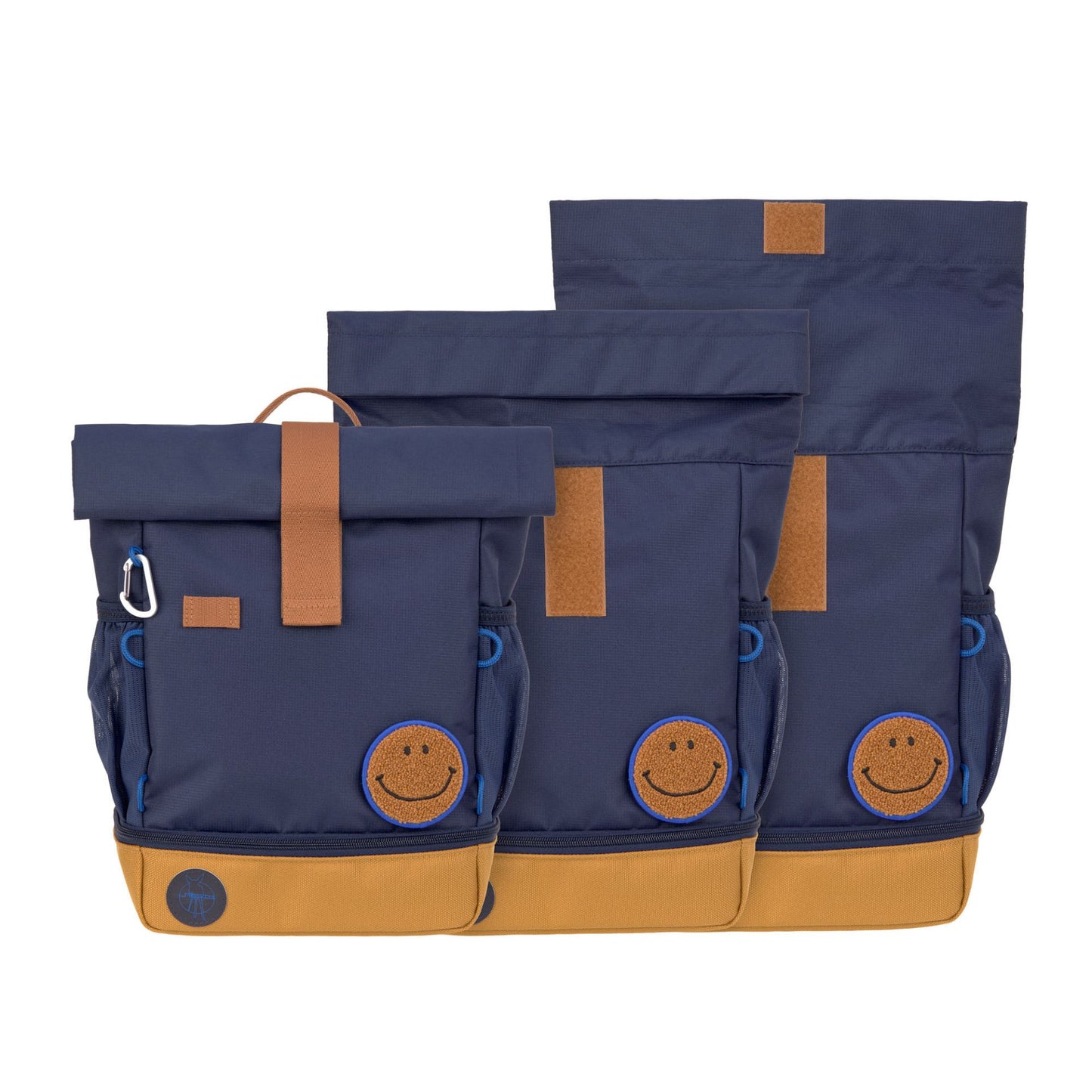 Kindergartenrucksack Rolltop - Little Gang, Dunkelblau