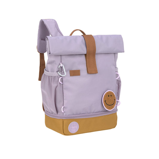 Kindergartenrucksack Rolltop - Little Gang, Lila