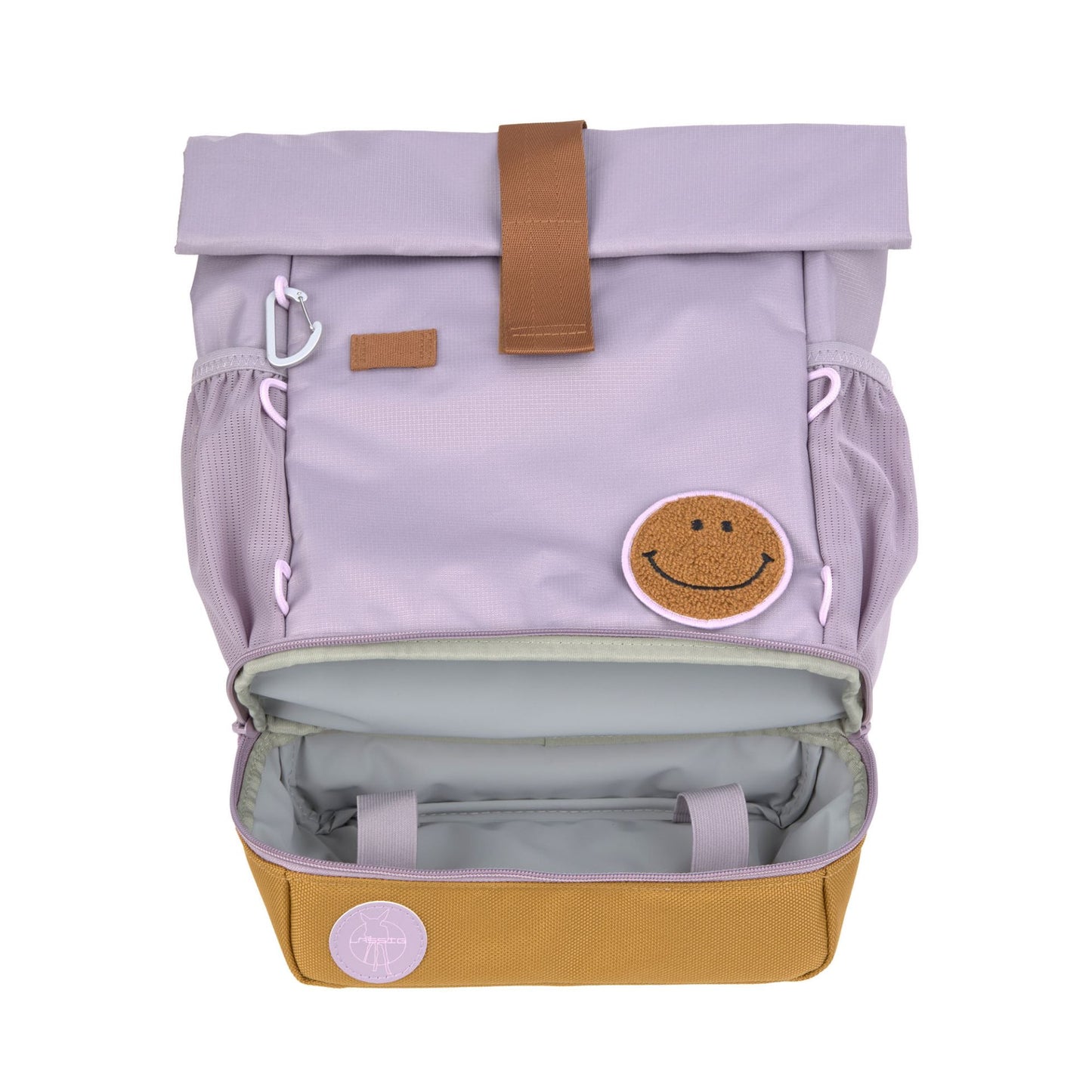 Kindergartenrucksack Rolltop - Little Gang, Lila