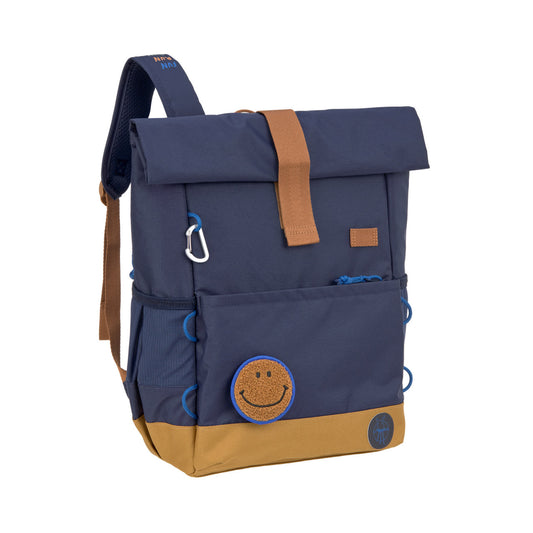 Kinderrucksack Rolltop - Little Gang, Dunkelblau