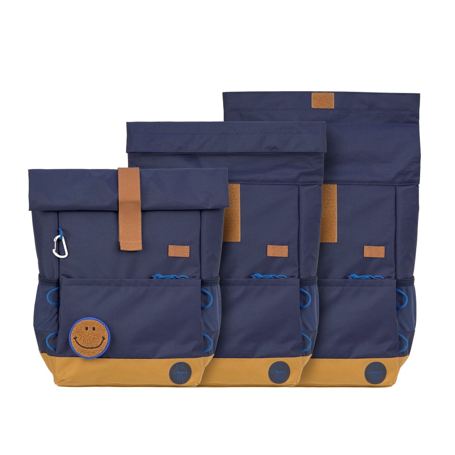 Kinderrucksack Rolltop - Little Gang, Dunkelblau