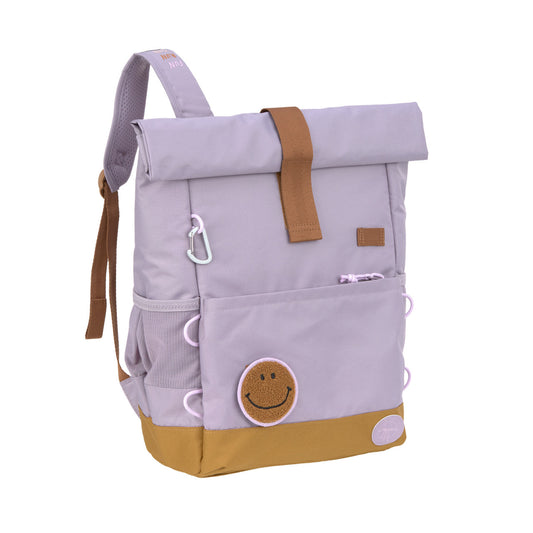 Kinderrucksack Rolltop - Little Gang, Lila