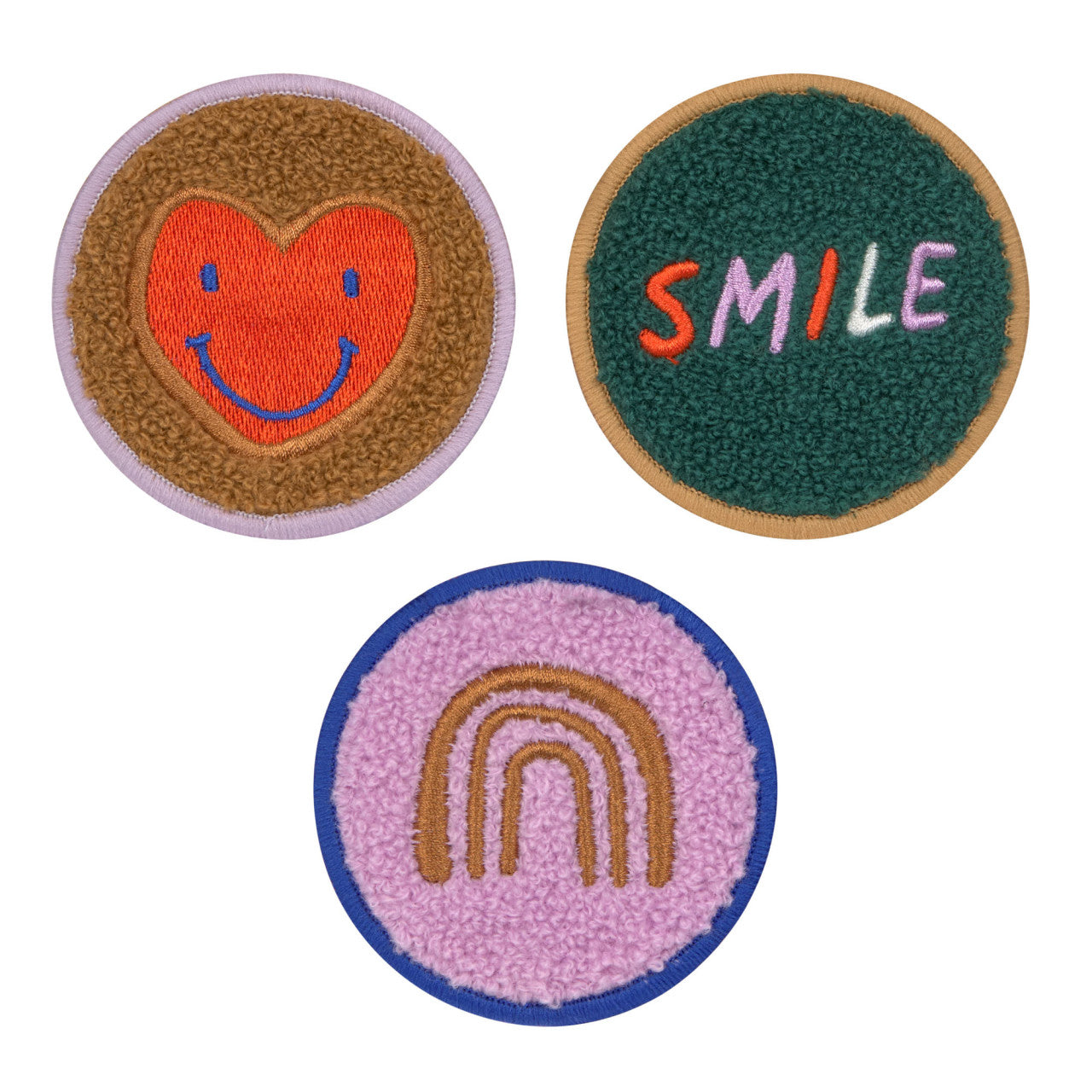 Patches 3er Set - Little Gang, Smile Herz