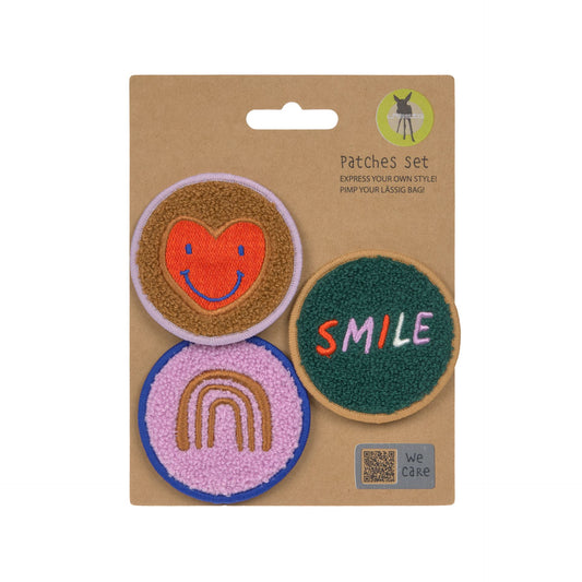 Patches 3er Set - Little Gang, Smile Herz