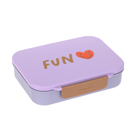 Brotdose Kinder - Bento Lunchbox, Little Gang Herz Lila