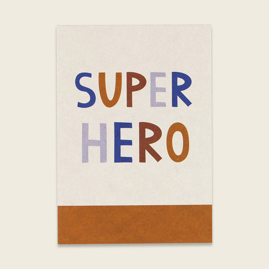 Postkarte Super Hero