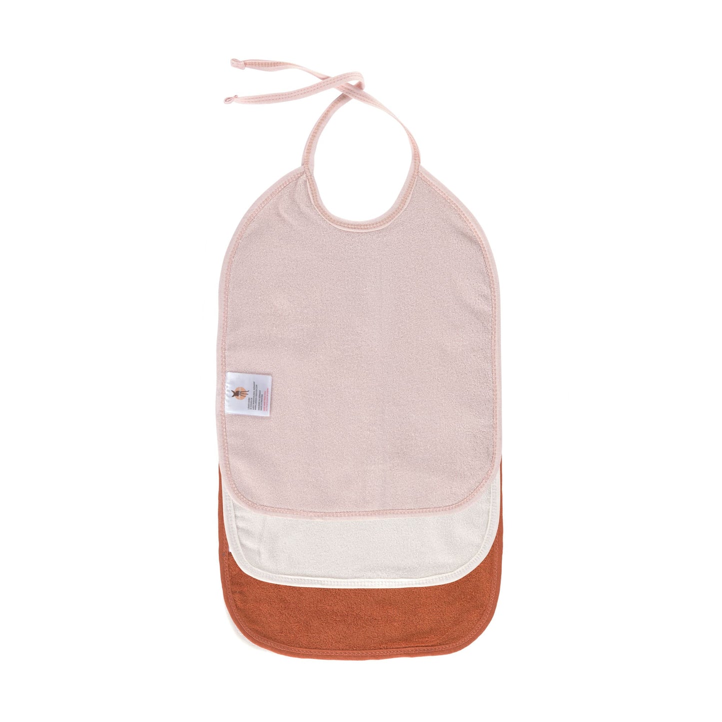 Mull Lätzchen (3 Stk) - Bib, Powder Pink Milky Rust