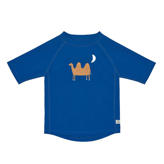 UV Shirt Kinder Kurzarm - Kamel, Blau