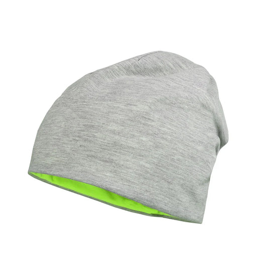 KIDS-Beanie, reversible Neon-Jersey, Transfer-Deko