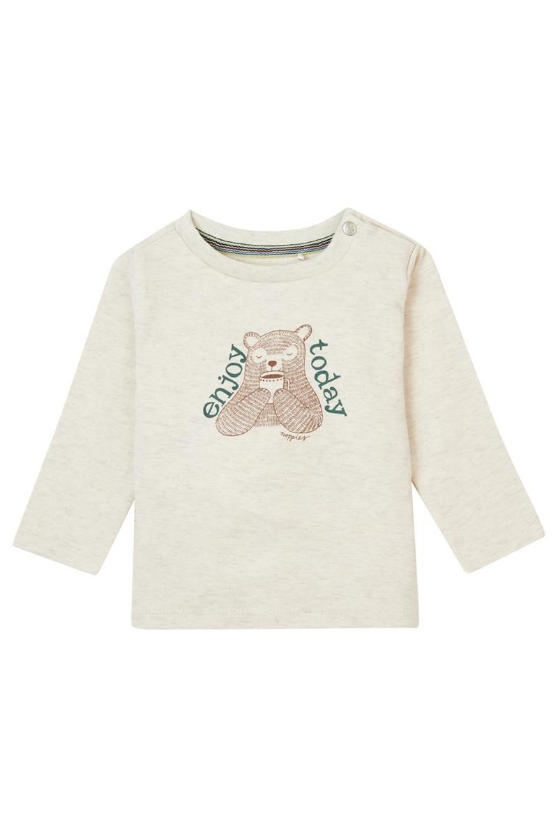 Noppies Baby Langarmshirt Gemenos - Oatmeal