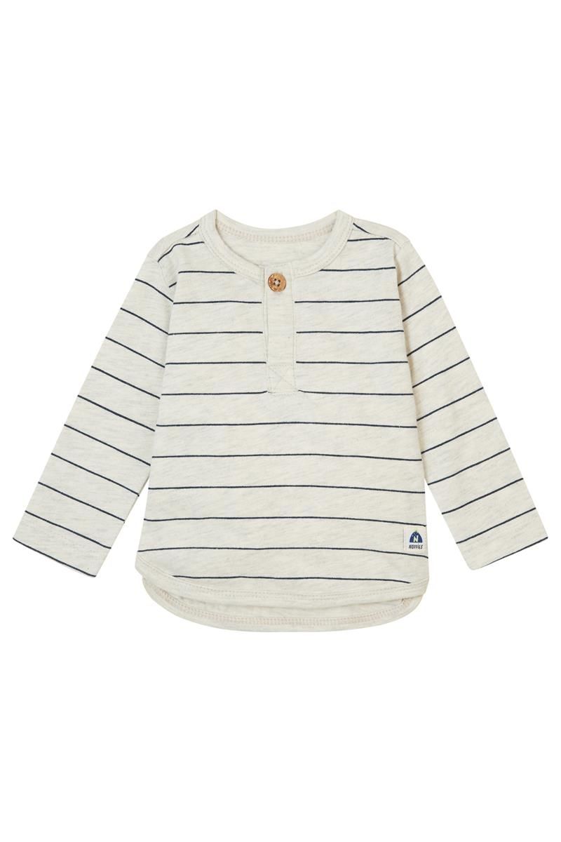 Noppies Baby Langarmshirt Groslayn - Oatmeal