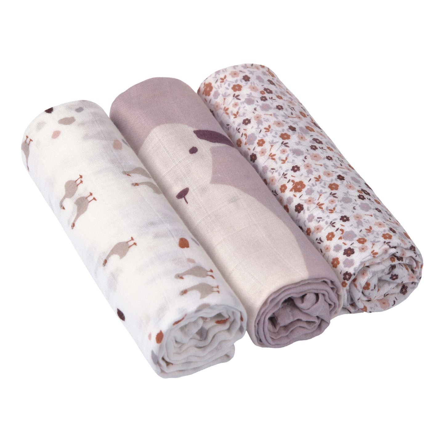 Mulltücher (3 Stk) - Heavenly Soft Swaddle L, Tiny Farmer Flowers