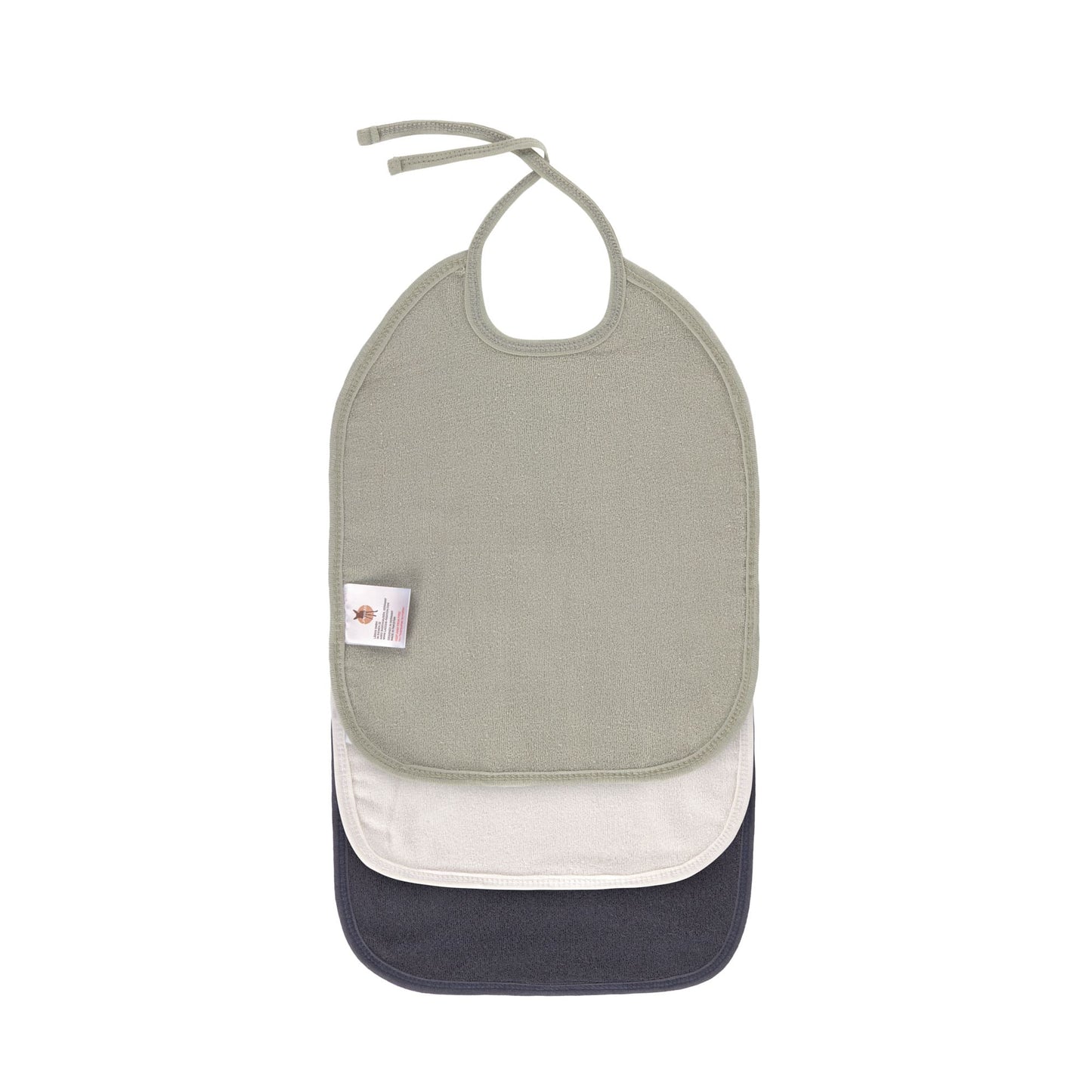 Mull Lätzchen (3 Stk) - Bib, Olive Milky Navy