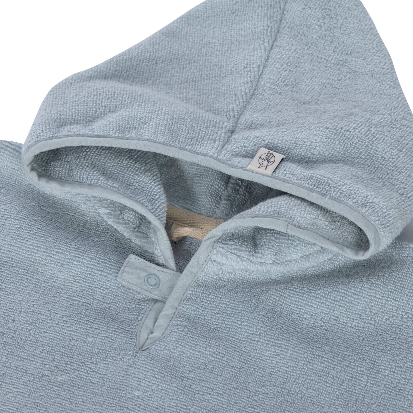 Kinder Badeponcho - Baumwolle (bio), Hellblau