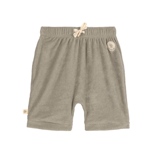 Frottee Shorts Kinder - Oliv