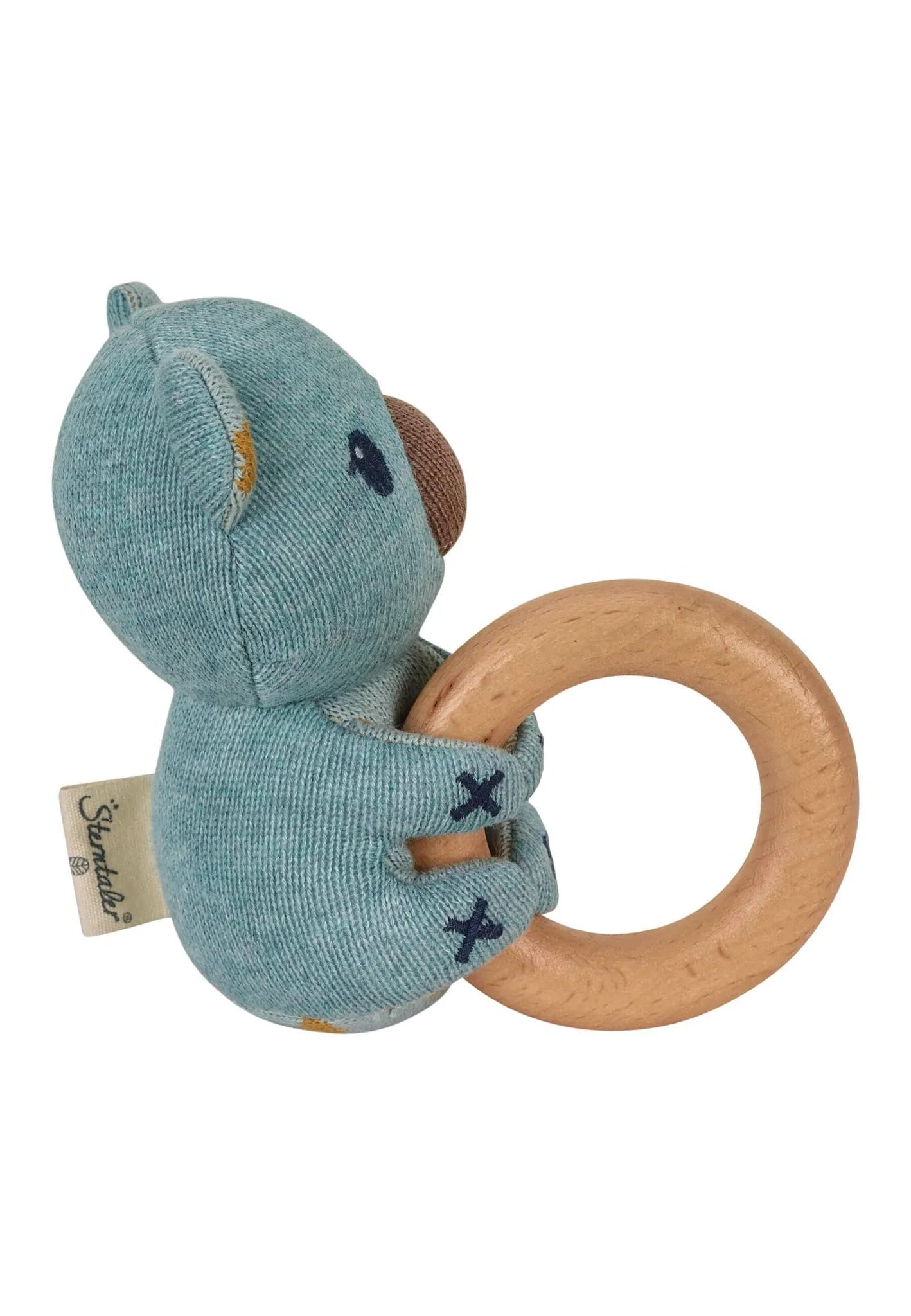 Greifling Koala Kalla in Blau melange, 13 cm