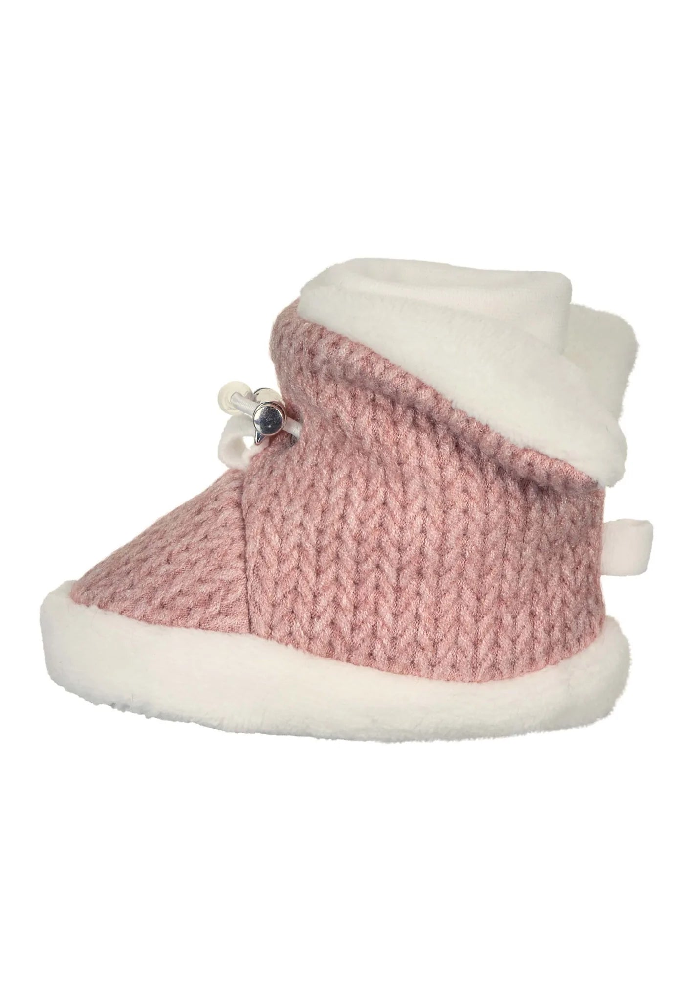 Babyschuhe in Strickoptik aus Viskose Mischgwebe