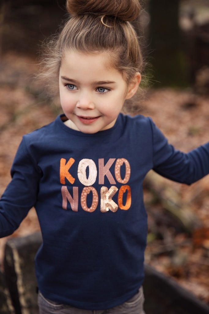 Koko Noko Mädchen Shirt dunkelblau