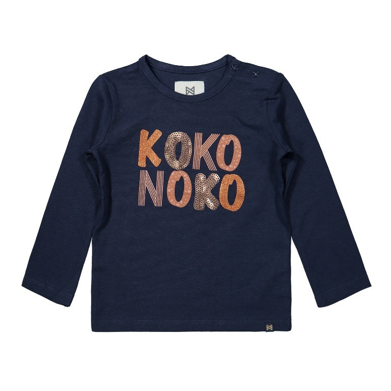 Koko Noko Mädchen Shirt dunkelblau